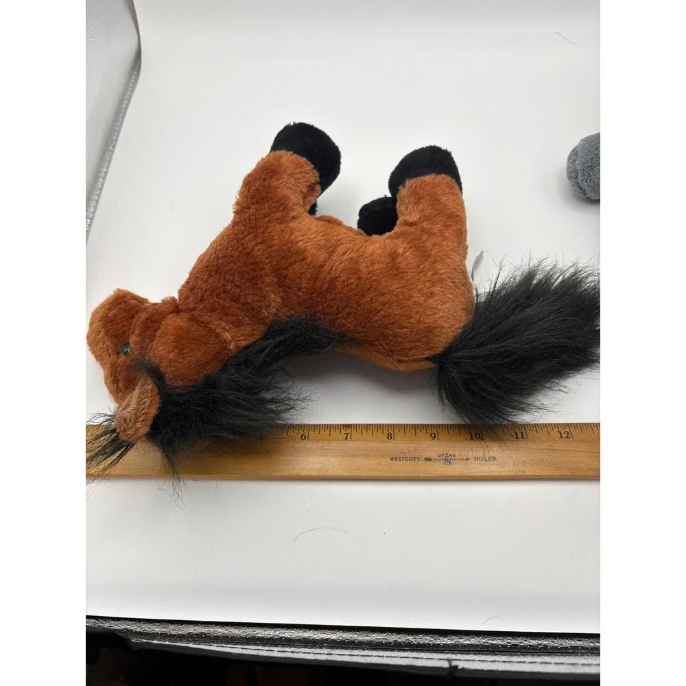 Ganz Webkinz Plush Horse Lot Brown‎ Chestnut Grey Stuffed Animal Ponies 8-9in